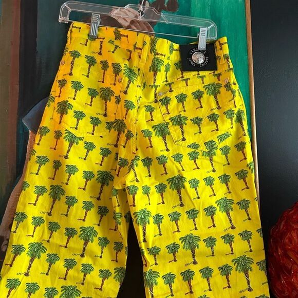 Vintage 90s Versace Jeans Couture Palm Tree Garden Of Eden Snakes jeans - Picture 6 of 16